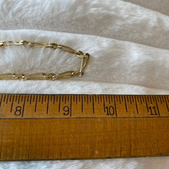 Vintage 18" Gold Plated Paperclip Chain Necklace - Picture 6 of 6
